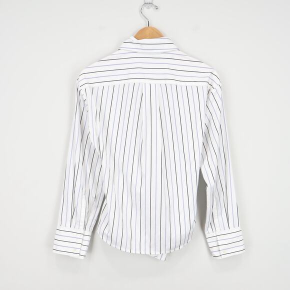 Madewell White Striped Button Down Shirt - Picture 5 of 12